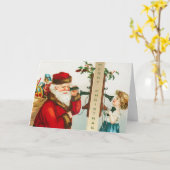 Een vrolijk kerstman door Ellen Clapsaddle Kaart (Gele Bloem)