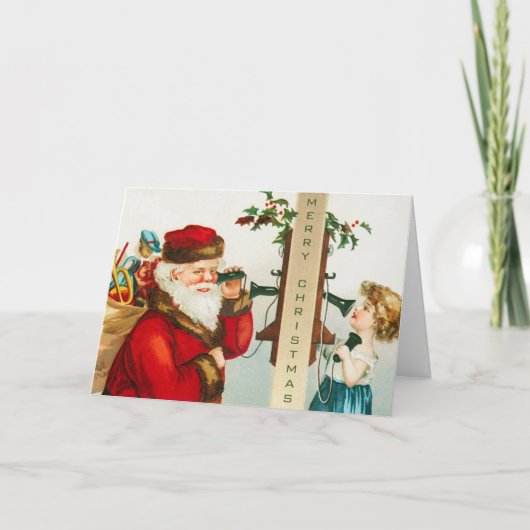 Een vrolijk kerstman door Ellen Clapsaddle Kaart (Voorkant)