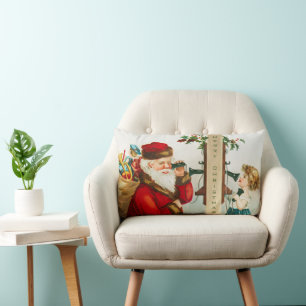Een vrolijk kerstman door Ellen Clapsaddle Kussen
