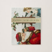 Een vrolijk kerstman door Ellen Clapsaddle Legpuzzel (Verticaal)