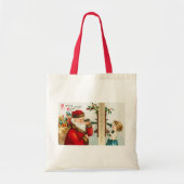 Een vrolijk kerstman door Ellen Clapsaddle Tote Bag (Voorkant)