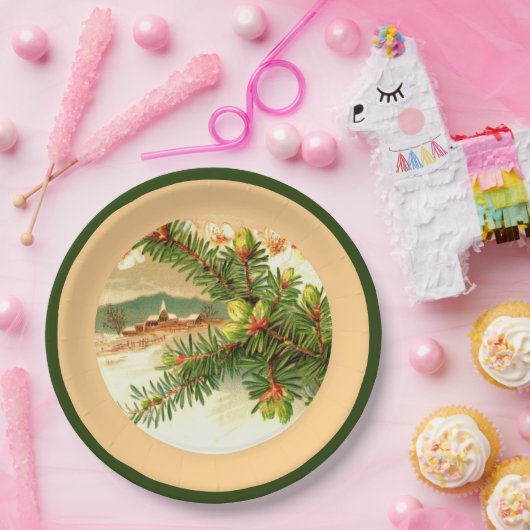 Een vrolijk kerstpapier Bord (Feest)