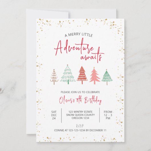 Een vrolijk klein avontuur wacht, jongen 8e verjaa kaart (Voorkant)