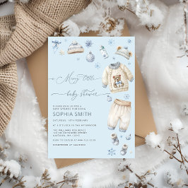 Een vrolijk klein baby kleding jongen Baby shower Kaart