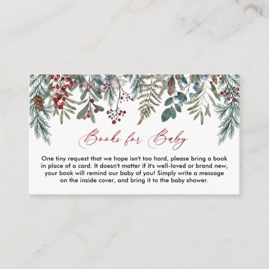 Een vrolijk klein Baby shower Boeken voor Baby Kaa Informatiekaartje (Voorkant)