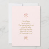 Een vrolijk klein Baby shower meisje Kaart (Achterkant)