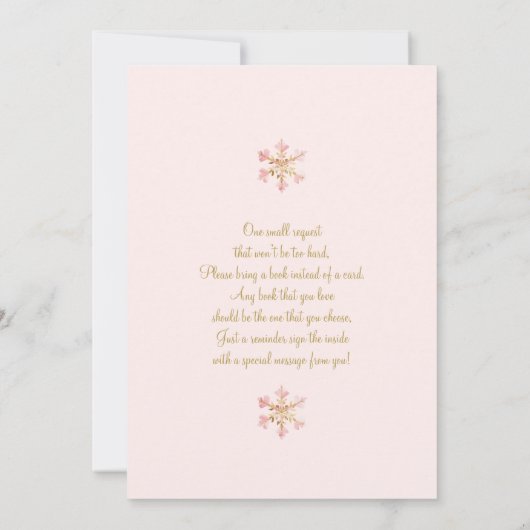 Een vrolijk klein Baby shower meisje Kaart (Achterkant)