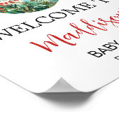 Een vrolijk klein Baby shower welkom Poster (Hoek)