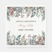 Een vrolijk klein Baby showers servetten (Voorkant)