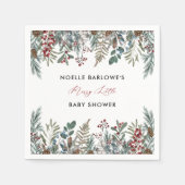 Een vrolijk klein Baby showers servetten (Voorkant)