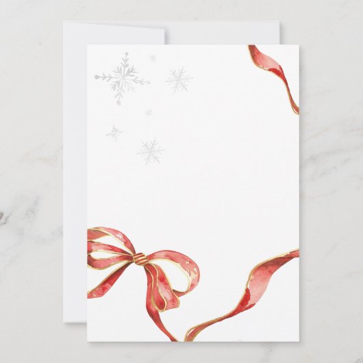 Een vrolijk klein kerst Baby shower Kaart (Achterkant)