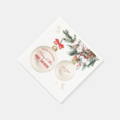 Een vrolijk klein kerst Baby shower Servet (Hoek)