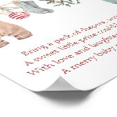 Een vrolijk klein kerst kleren luier raffle poster (Hoek)