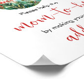 Een vrolijk klein kerstenveloppenstation poster (Hoek)