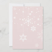 Een vrolijk klein meisje Winter Baby shower Kaart (Achterkant)