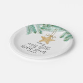 Een vrolijk klein Vrijgezellenfeest Papieren Bordje (Gekanteld)