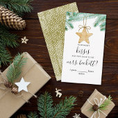 Een vrolijk klein Vrijgezellenfeest raadt het kuss Informatiekaartje