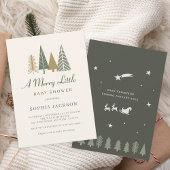 Een vrolijk klein winter Baby shower Kaart