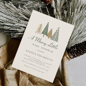 Een vrolijk klein winter Baby shower Kaart