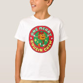 Een vrolijk neef bemanning kerstcadeau t-shirt (Voorkant)