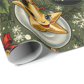 Een vrolijk Ornament feestje Cadeaupapier (Rol Hoek)