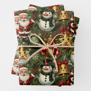 Een vrolijk Ornament feestje Inpakpapier Vel