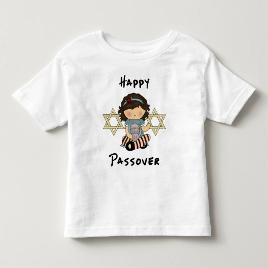 Een vrolijk pascha meisje kinder shirts (Voorkant)