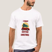 Een vrolijk Schots kerstfeest T-shirt (Voorkant)