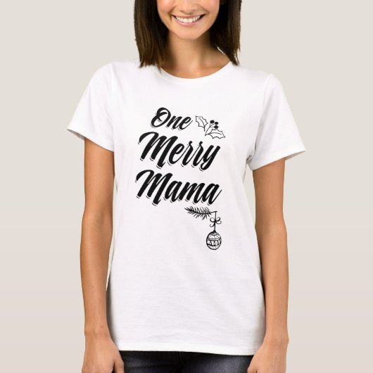 Een vrolijk Shirt kerstmamma-shirt (Voorkant)