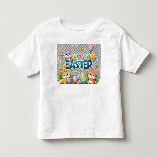Een vrolijk t-shirt met Pasen (Voorkant)