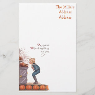 Een vrolijk Thanksgiving  Briefkaart Briefpapier