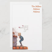 Een vrolijk Thanksgiving  Briefkaart Briefpapier (Voorkant / Achterkant)