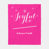 Een vrolijk vakantiegeschenk! Modern script, Chic Fleece Deken (Voorkant)