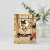 Een vrolijk verhaal van James Tissot, een  fijne k Briefkaart (Staand voorkant)