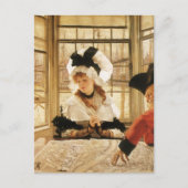 Een vrolijk verhaal van James Tissot, een  fijne k Briefkaart (Voorkant)