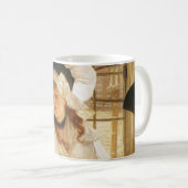 Een vrolijk verhaal van James Tissot, een  fijne k Koffiemok (Voorkant rechts)