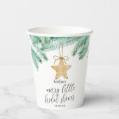 Een vrolijk vrijgezellenfeestje voor de bruid papieren bekers (Achterkant)