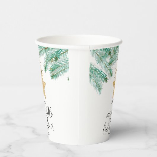 Een vrolijk vrijgezellenfeestje voor de bruid papieren bekers (Rechts)