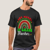 Een vrolijke 1e klas leraar kerst grappige leraar t-shirt (Voorkant)