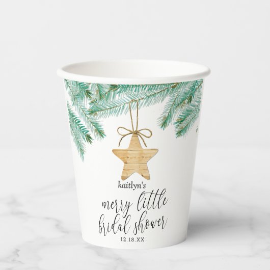 Een vrolijke bruidschare-uitnodiging papieren bekers (Voorkant)