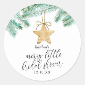 Een vrolijke bruidsmeidenavond ronde sticker (Voorkant)