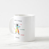 Een vrolijke en Geweldige reggae danser Koffiemok (Voorkant links)