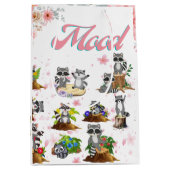 Een vrolijke en speelse bui, net als de wasberen. medium cadeauzakje (Voorkant)