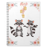 Een vrolijke en speelse bui, net als de wasberen. notitieboek (Voorkant)