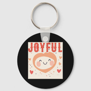 Een vrolijke geest met een vriendelijk hart sleutelhanger