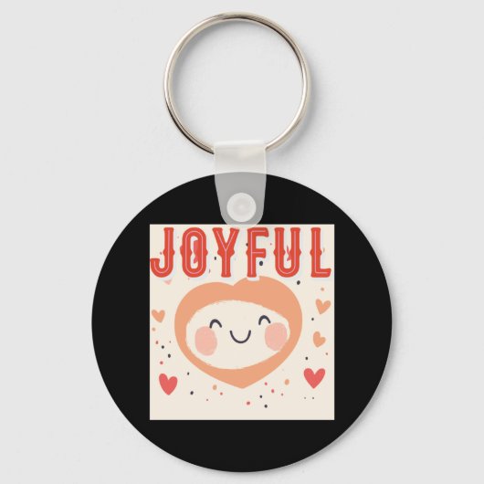 Een vrolijke geest met een vriendelijk hart sleutelhanger (Voorkant)