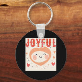 Een vrolijke geest met een vriendelijk hart sleutelhanger (Voorkant)