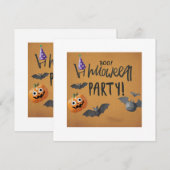 "Een vrolijke Halloween!" Kaart (Voorkant / Achterkant)