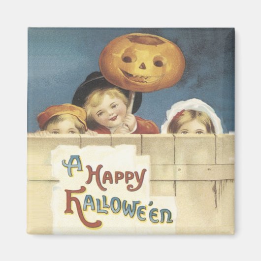 Een vrolijke Halloween magneet (Voorkant)