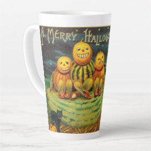 Een vrolijke Halloween-ongewone kitscherige vintag Latte Mok